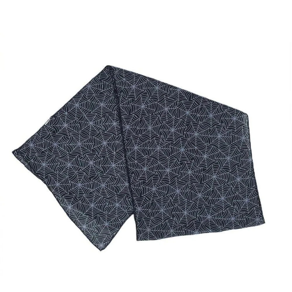 Black Spiderweb Scarf Semi Sheer Oblong